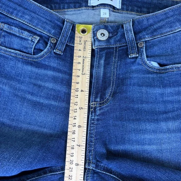 Paige Jeans Womens 24 Verdugo Ultra Skinny Low Rise Denim Blue Jeans - Picture 8 of 8
